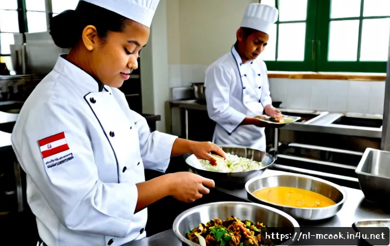 Home 30 다문화 요리사 자격증 심화 과정 - Photorealistic advanced multicultural culinary training in a bright Dutch professional teaching kitc...